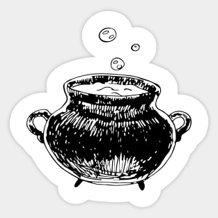 Witch's cauldron Sticker